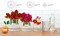 Flower Acrylic Vase Decorative Centerpiece for Home or Wedding by Royal Imports - Break Resistant - 4" Cylinder by 4" Tall